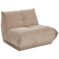 Modul Sofa Giselle 2,5 Sofa B: 105 Cm Cord Taupe - Taupe, Trend, Textil (105/80/112cm) - Livetastic