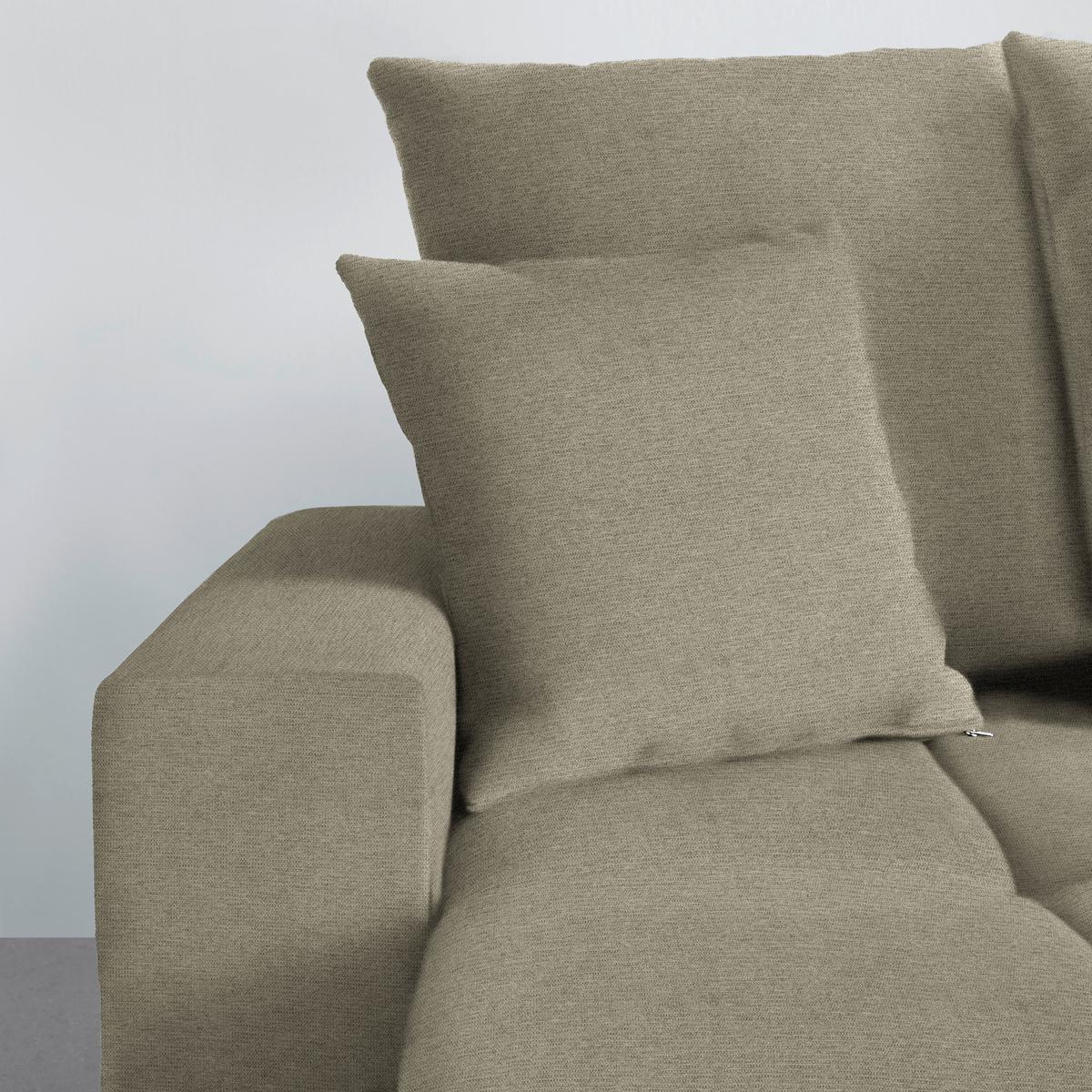 Rohová sedačka ALATRI, obojstr.,sivobéžová,s vankúšmi - čierna/zelená, Modern, textil/plast (289/90/176cm) - Based