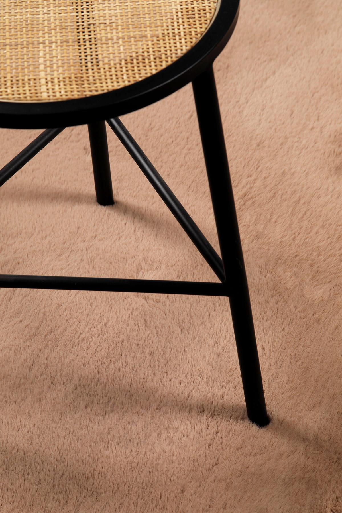 Hochflorteppich Alice Altrosa 100 Cm - Altrosa, KONVENTIONELL, Textil (100/100cm) - Esprit