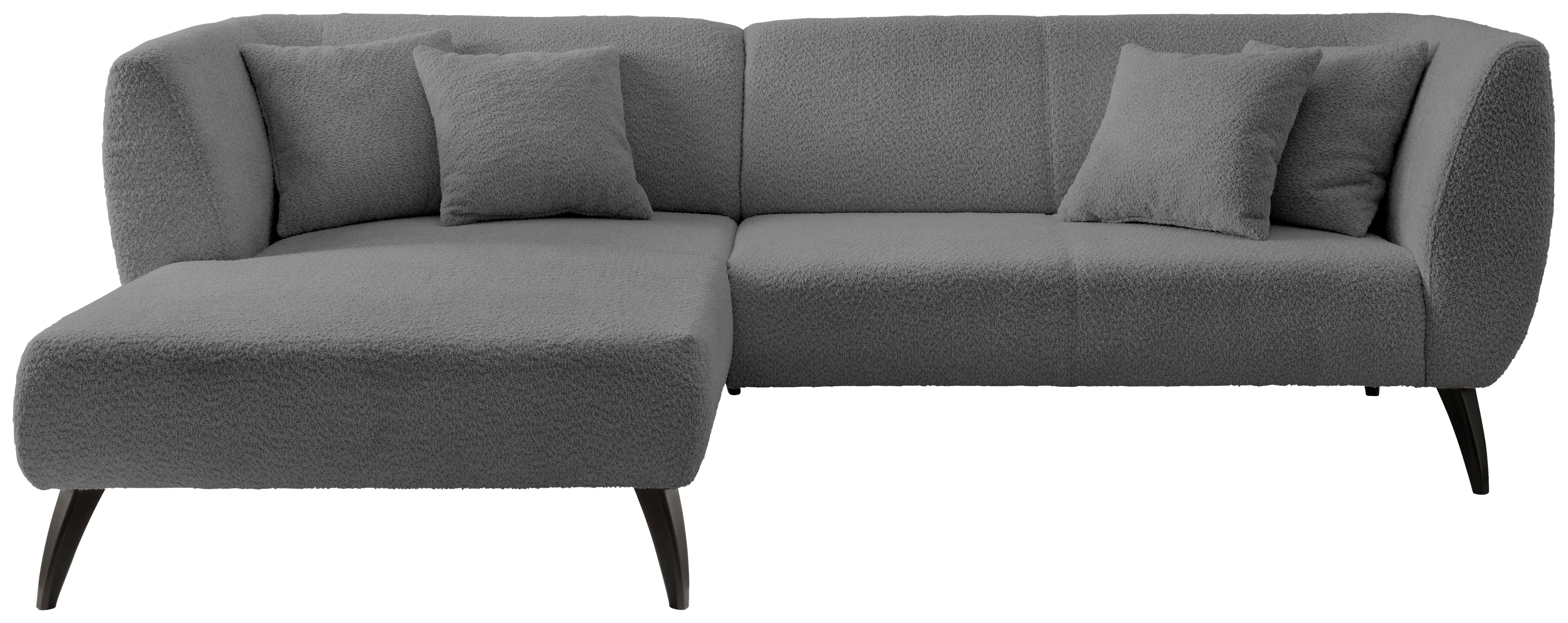 Ecksofa Colori Anthrazit S: 160/264 cm - Anthrazit/Schwarz, MODERN, Holz/Textil (160/264cm) - MID.YOU