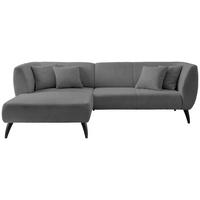 Ecksofa Colori Anthrazit S: 160/264 cm - Anthrazit/Schwarz, MODERN, Holz/Textil (160/264cm) - MID.YOU