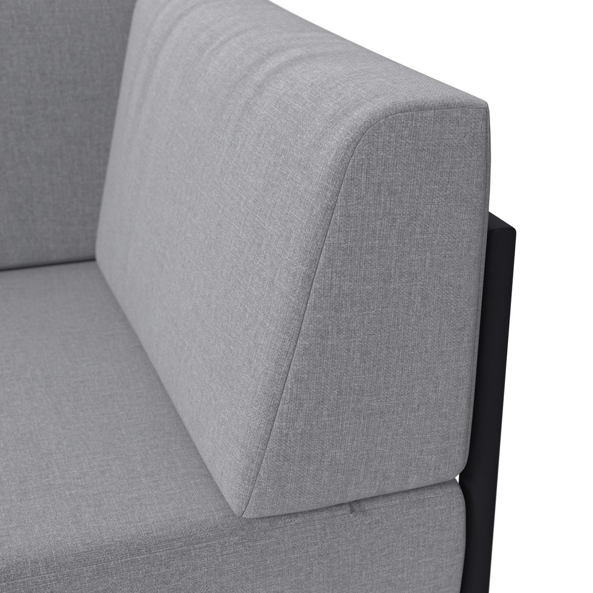 Loungegarnitur 3-Tlg Casablanca Holz/Metall +kissen - Grau/Akaziefarben, MODERN, Holz/Textil (149/99cm) - Beldano