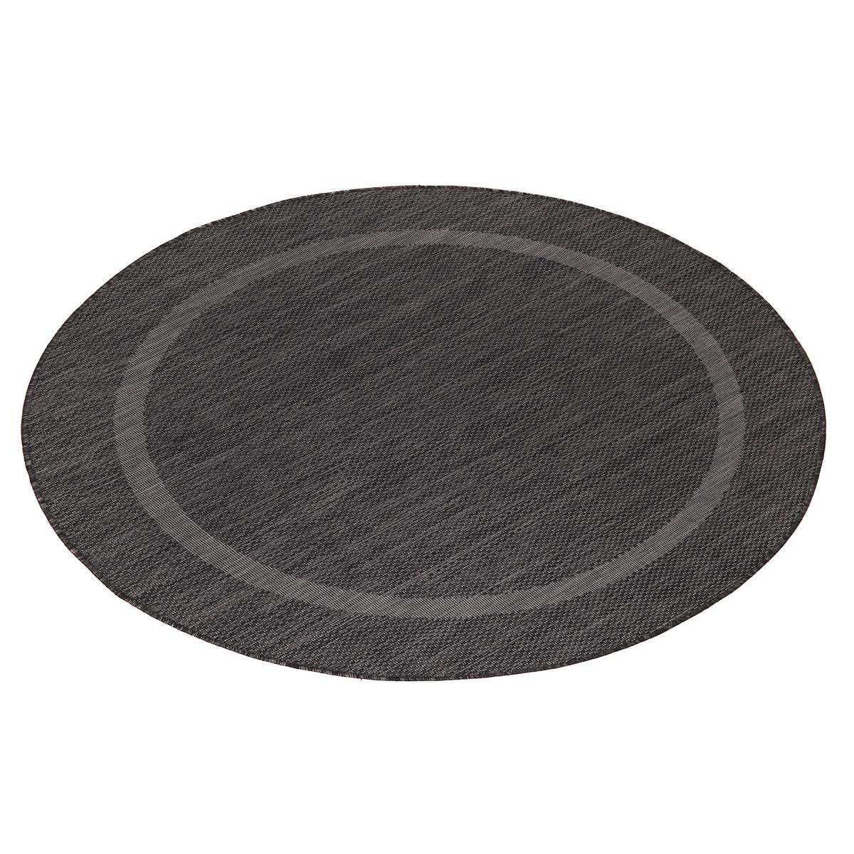 Flachwebteppich Relax - Schwarz, Basics, Textil (160/160cm) - Novel