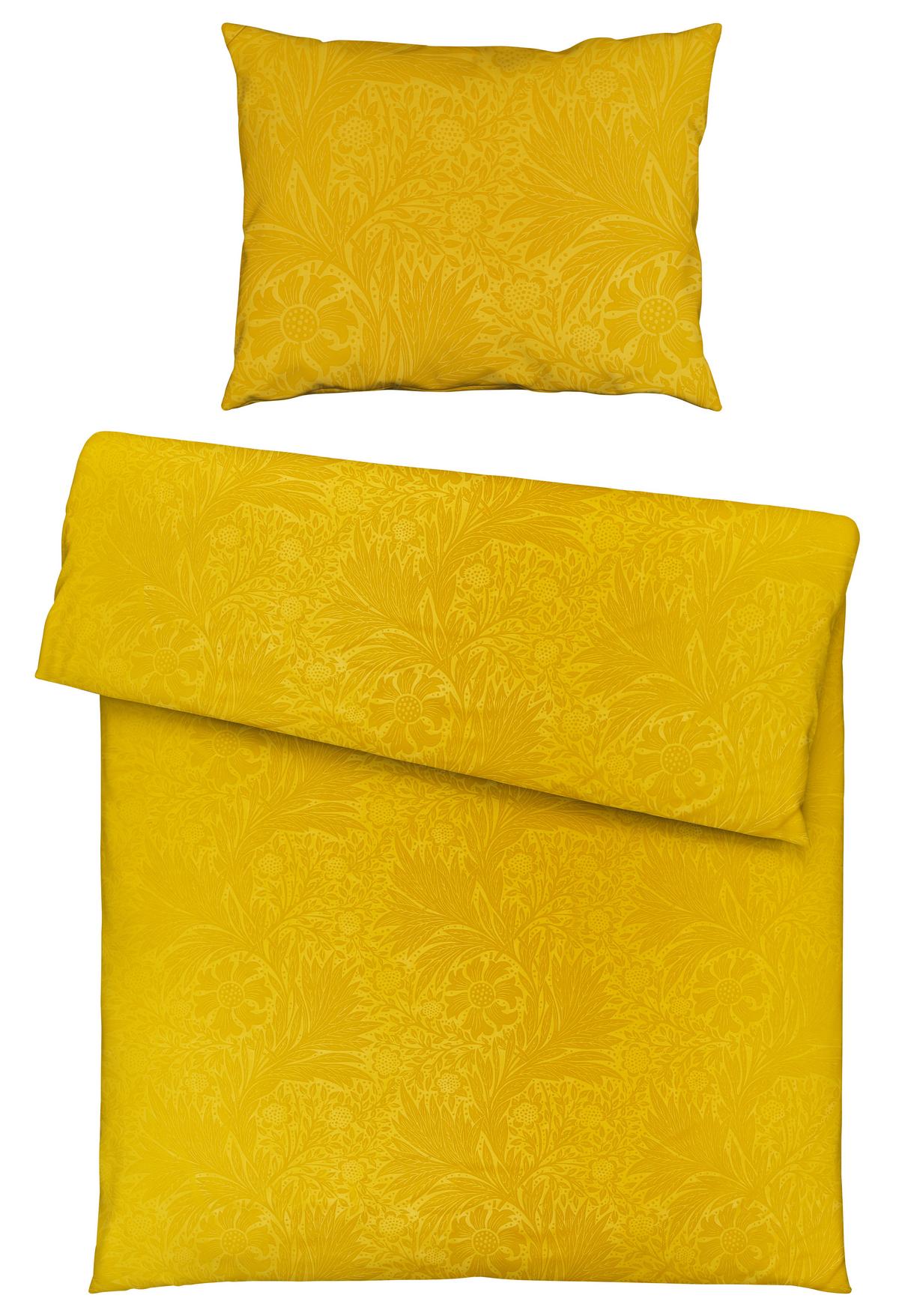 POVLEČENÍ Ornament, 70 x 90/140 x 200 cm - tmavě žlutá, textil (140/200cm) - Mömax