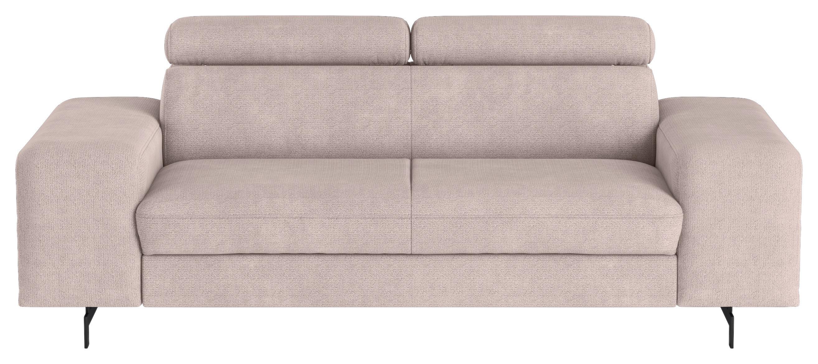3-Sitzer-Sofa Emma mit Liegefunktion Creme B: 217 cm - Creme/Schwarz, Textil (217/81/100cm) - MID.YOU