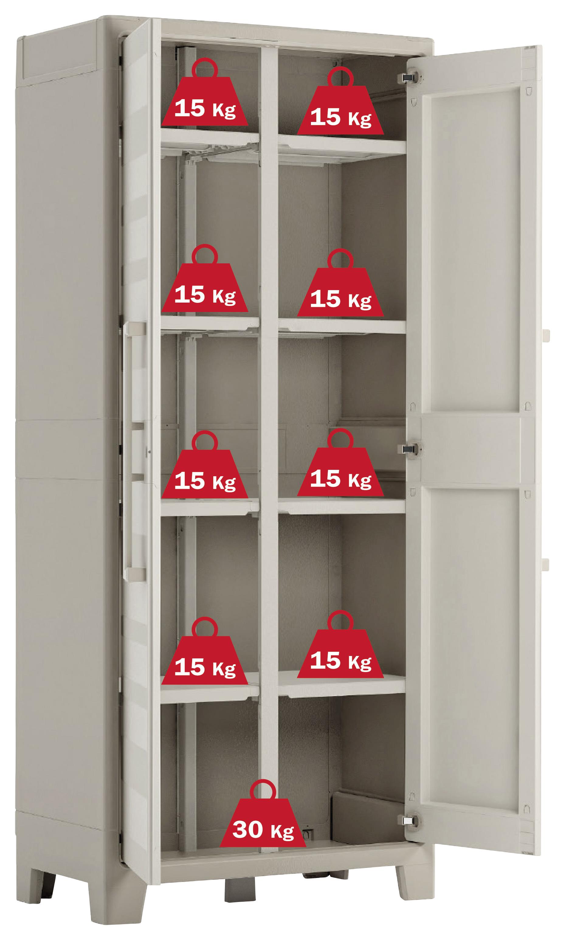 Plastová Skřiň Gulliver Multispace - béžová, Konvenční, plast (80/182/44cm) - Keter