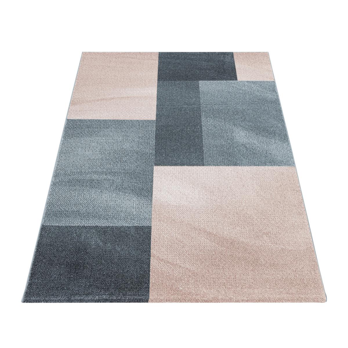 Webteppich Rosa/grau Naturfaser Efor 200x290 Cm - Rosa, Basics, Textil (200/290cm)