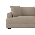 Megasofa Pelle-Megasofa - Wengefarben/Creme, Trend, Textil (261/124cm) - Luca Bessoni