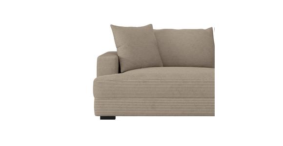 Megasofa Pelle-Megasofa - Wengefarben/Creme, Trend, Textil (261/124cm) - Luca Bessoni