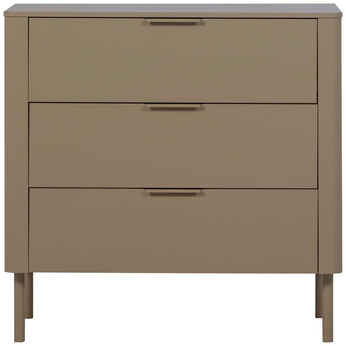 Kommode Gunnar Schlammfarben B: 94 Cm - Schlammfarben/Schwarz, Design, Holz (94/93/52cm) - Livetastic