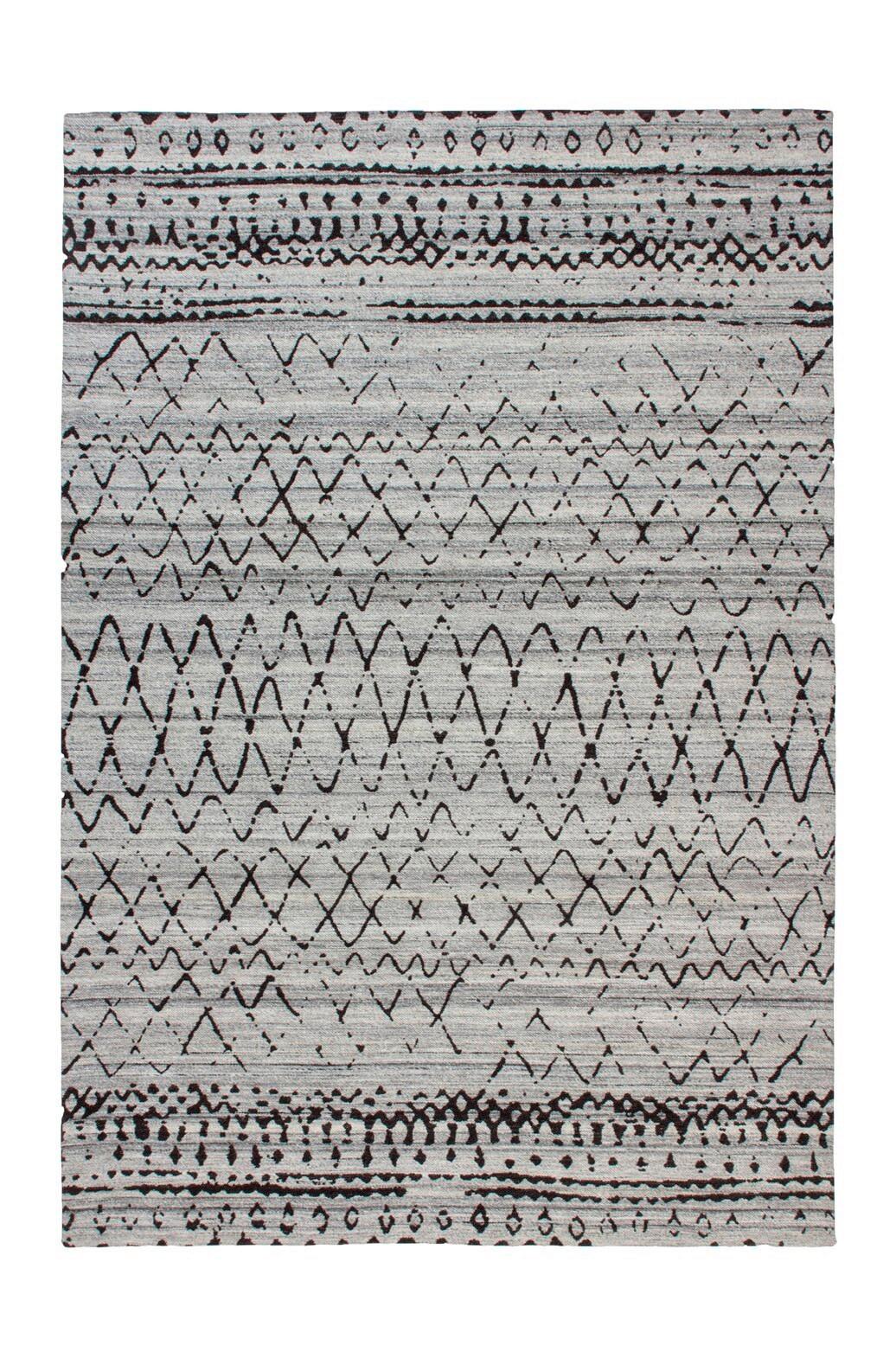Flachwebteppich Grau Naturfarben Phoenix 120x170 cm - Naturfarben/Grau, KONVENTIONELL, Textil (120/170cm) - Kayoom