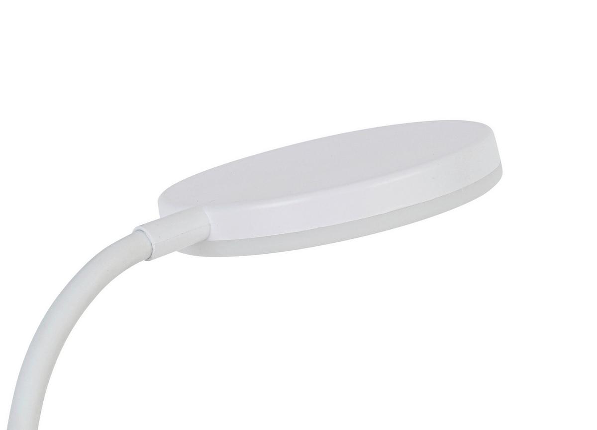 Íróasztallámpa Lida - fehér, Modern, műanyag/fém (12/10/45cm) - Luca Bessoni