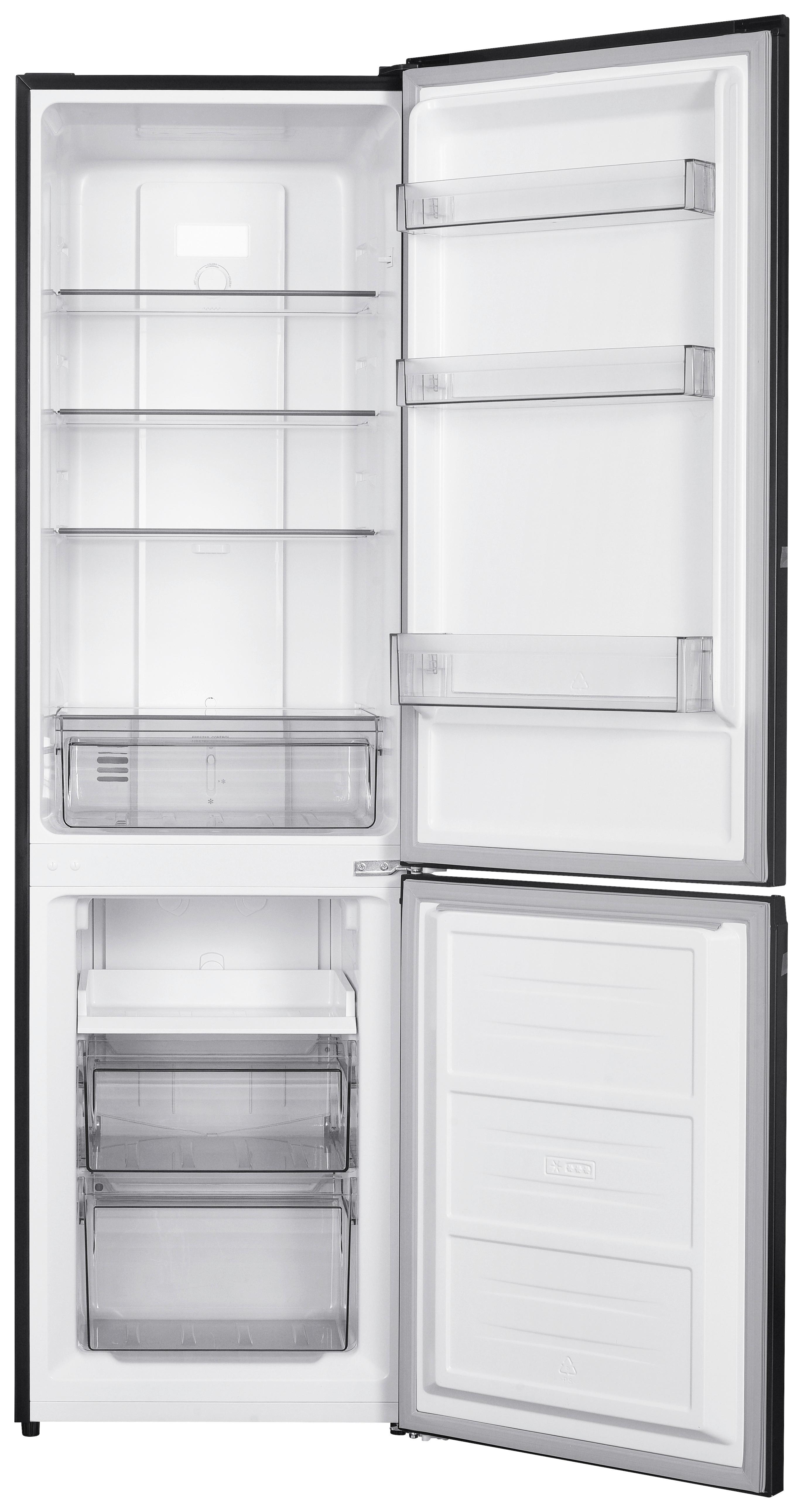 Kühl-gefrier-kombination Skhbmf55nfsd - Schwarz, Basics, Glas/Kunststoff (60/180/54cm) - Mican