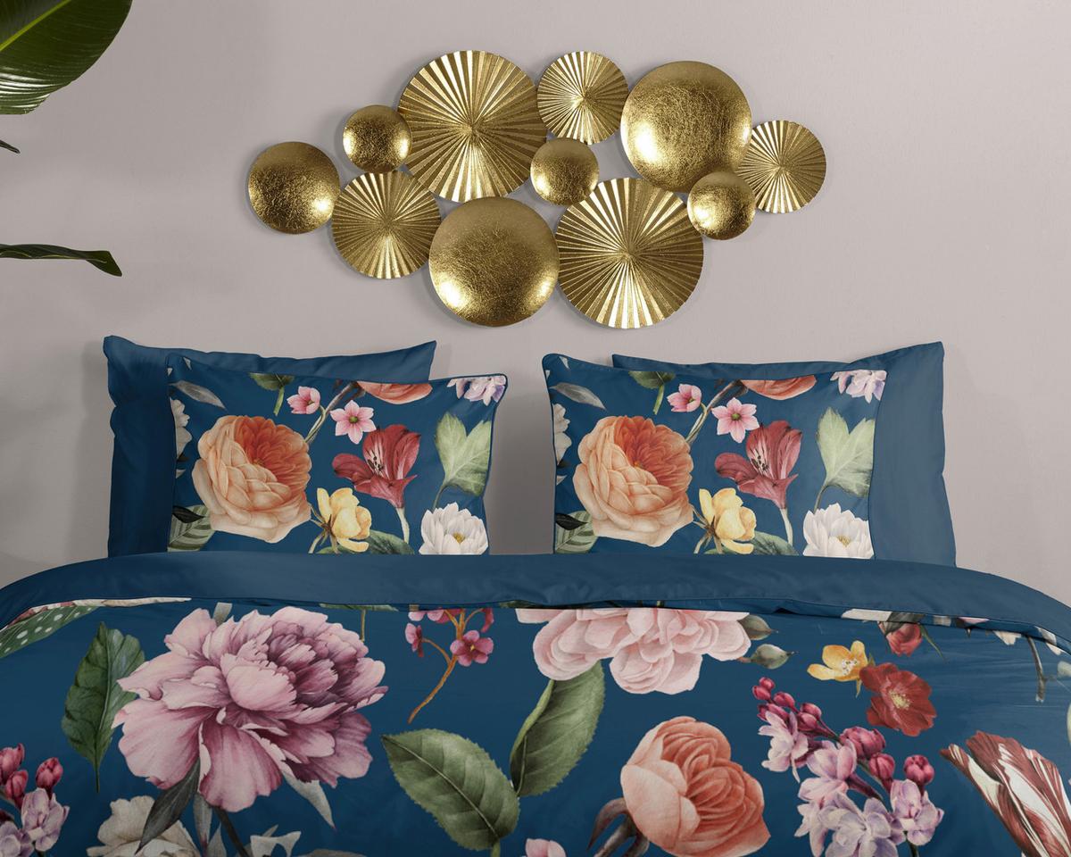 Bettwäsche Fiori Descanso Blau - Blau, Basics, Textil (140/200cm)