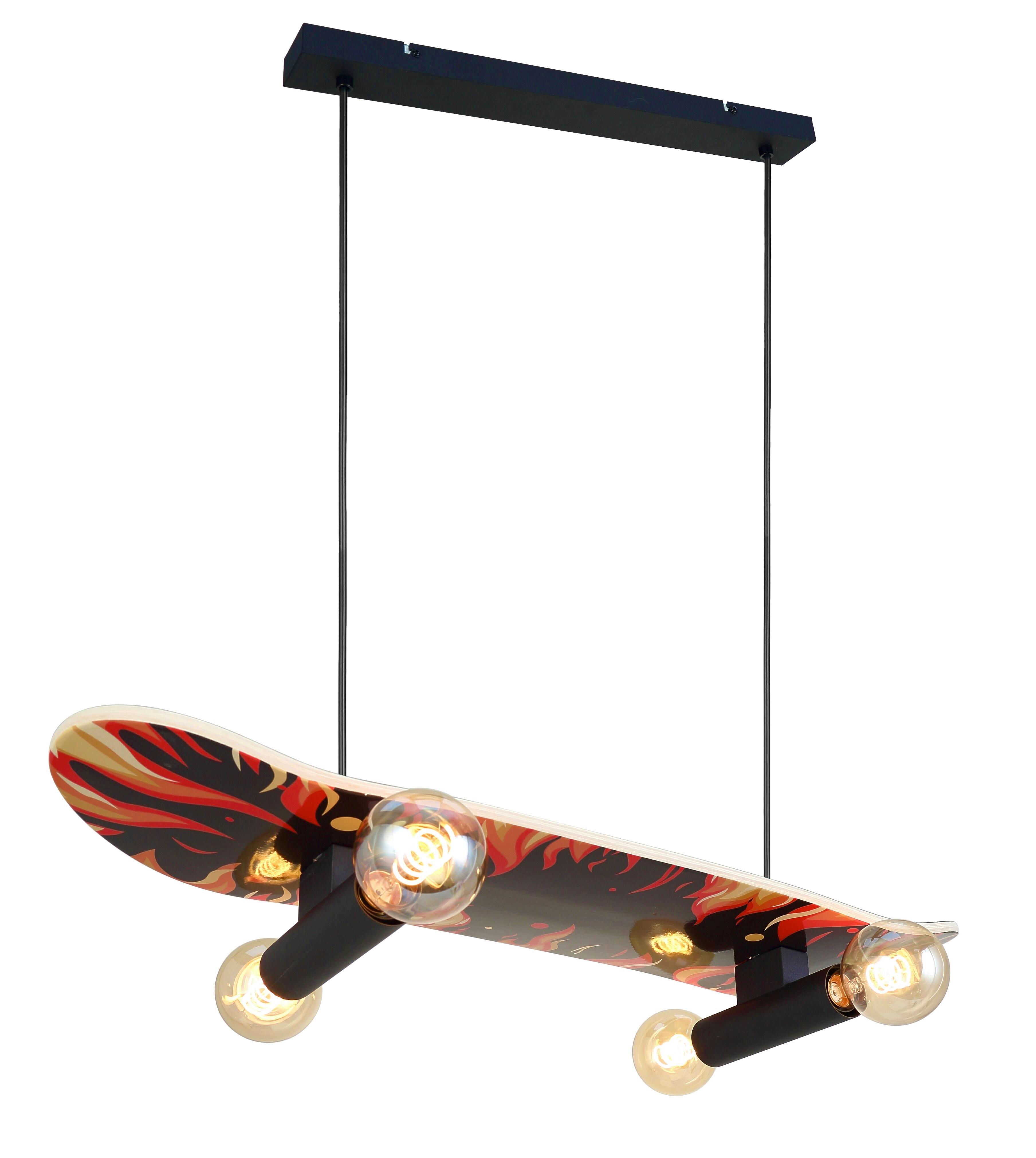 Hängeleuchte Sketi - Schwarz, MODERN, Metall (78/20,5/120cm)