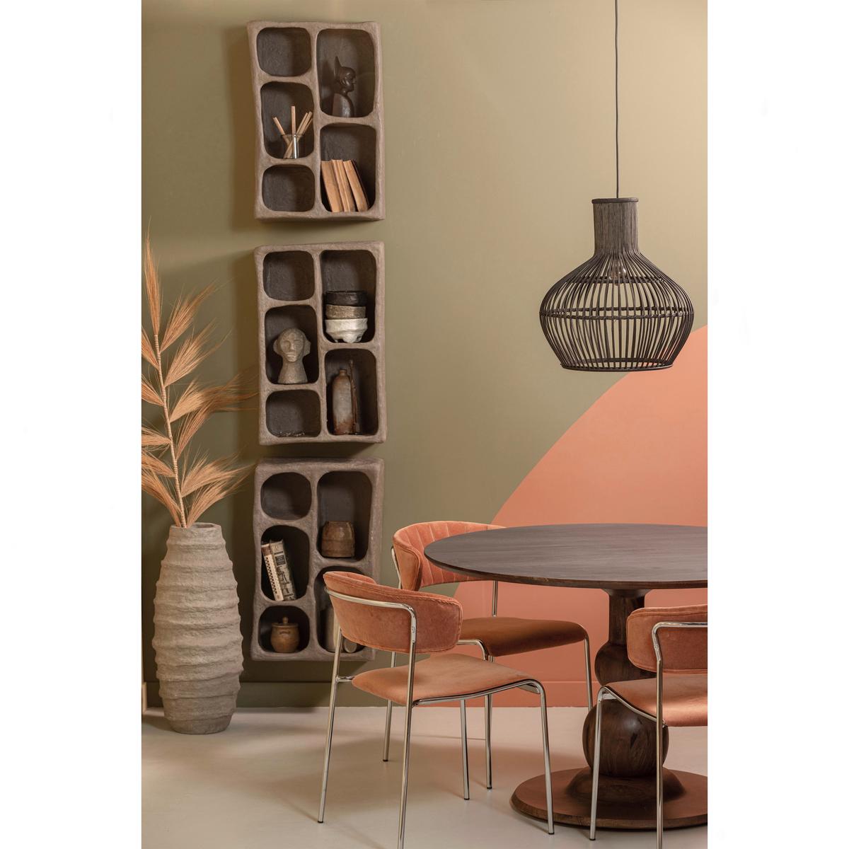 WANDREGAL Clay Grau B: 45cm - Grau, Design, Papier (45/70/23cm) - Livetastic