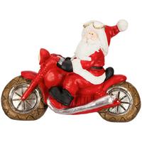 Weihnachtsmann Niki - Rot/Schwarz, KONVENTIONELL, Stein (47/18,5/34cm) - Luca Bessoni