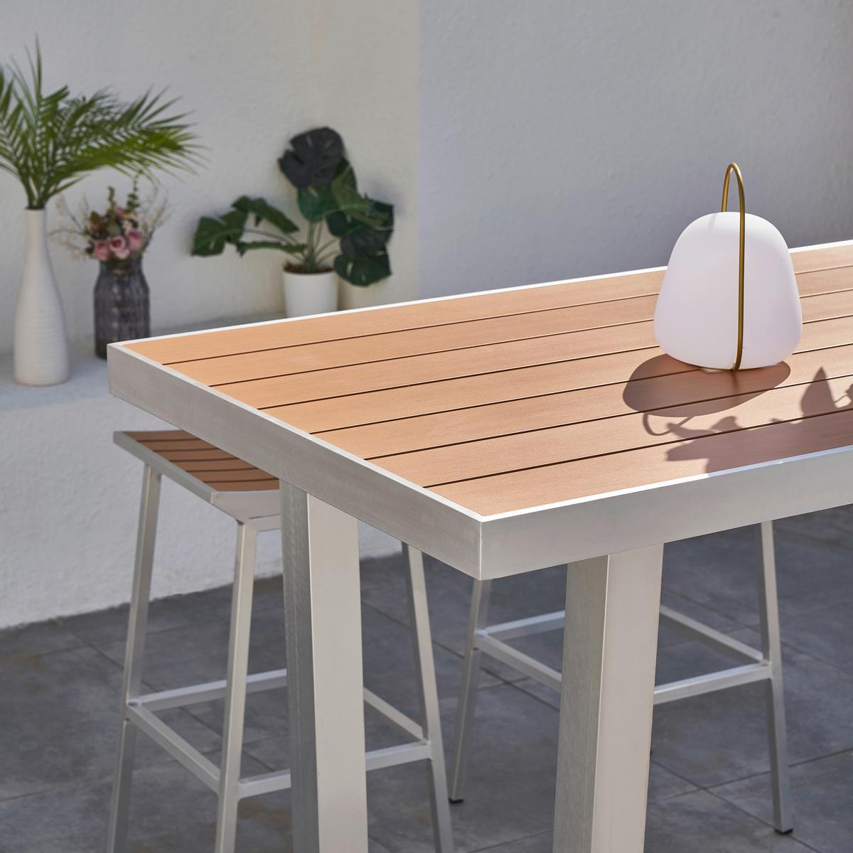 Gartenbarset James - Alufarben/Grau, LIFESTYLE, Metall (180/78/110cm) - Ambia Garden
