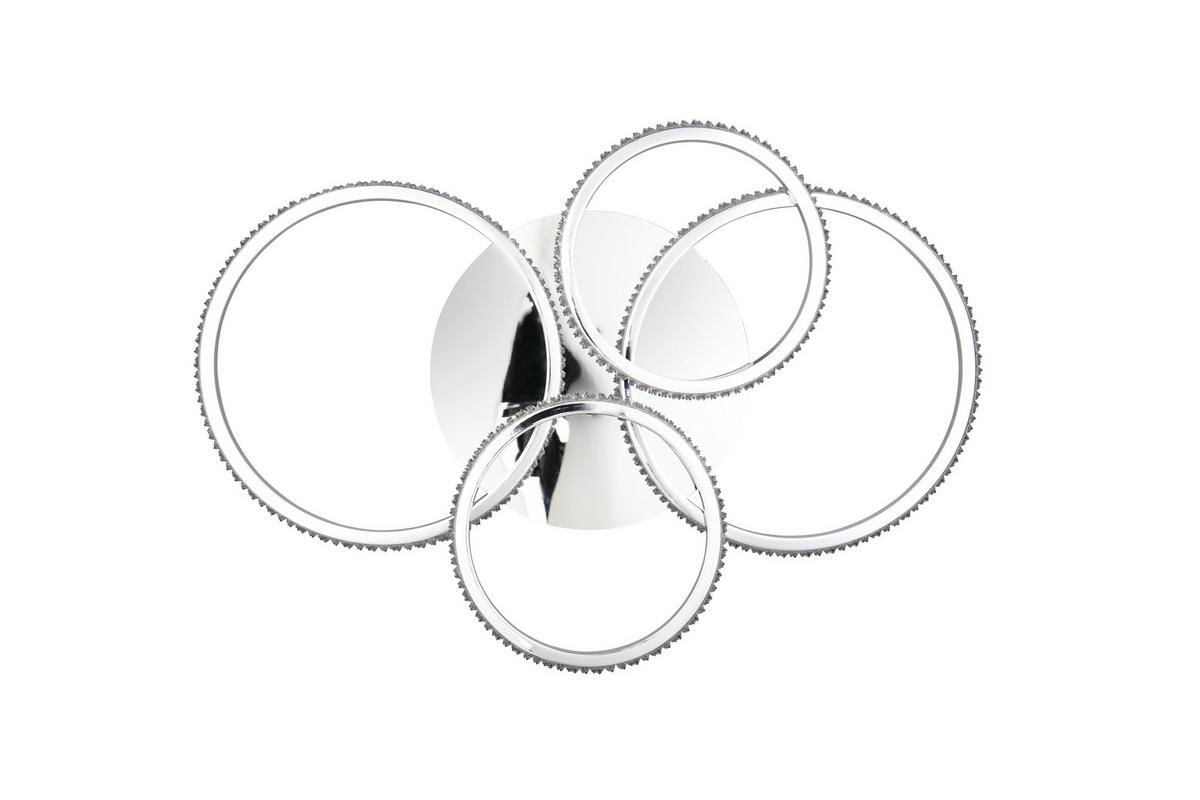 Led-deckenleuchte R67364106  Cires - Chromfarben, Design, Metall (65,5/8,5cm)