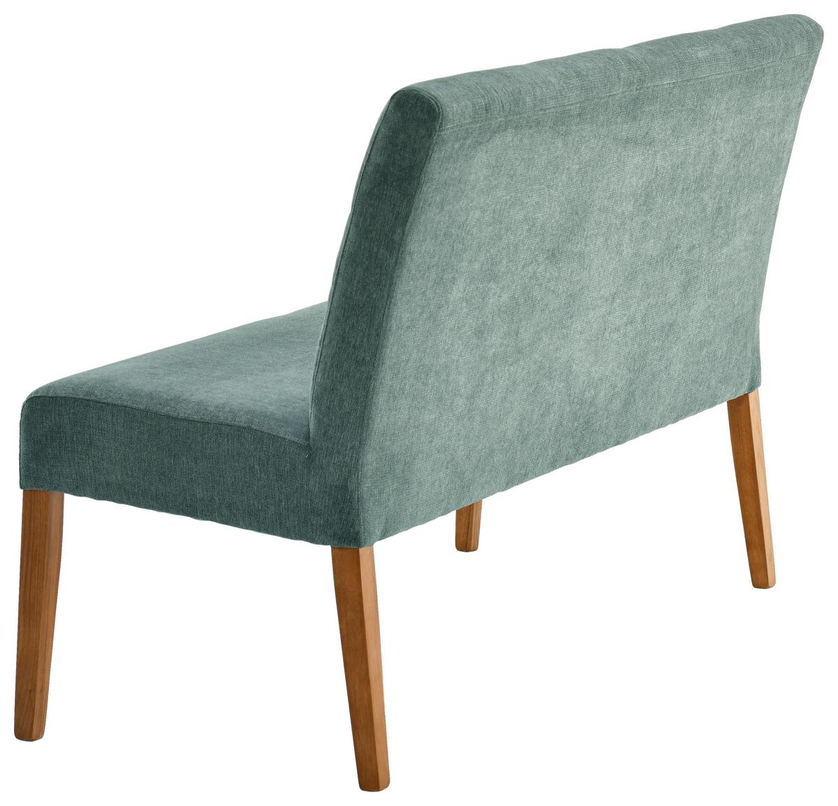 Sitzbank Damla Mintgrün/eichefarben B: 137 Cm - Eichefarben/Mintgrün, KONVENTIONELL, Holz/Textil (137/92/66cm) - Cantus
