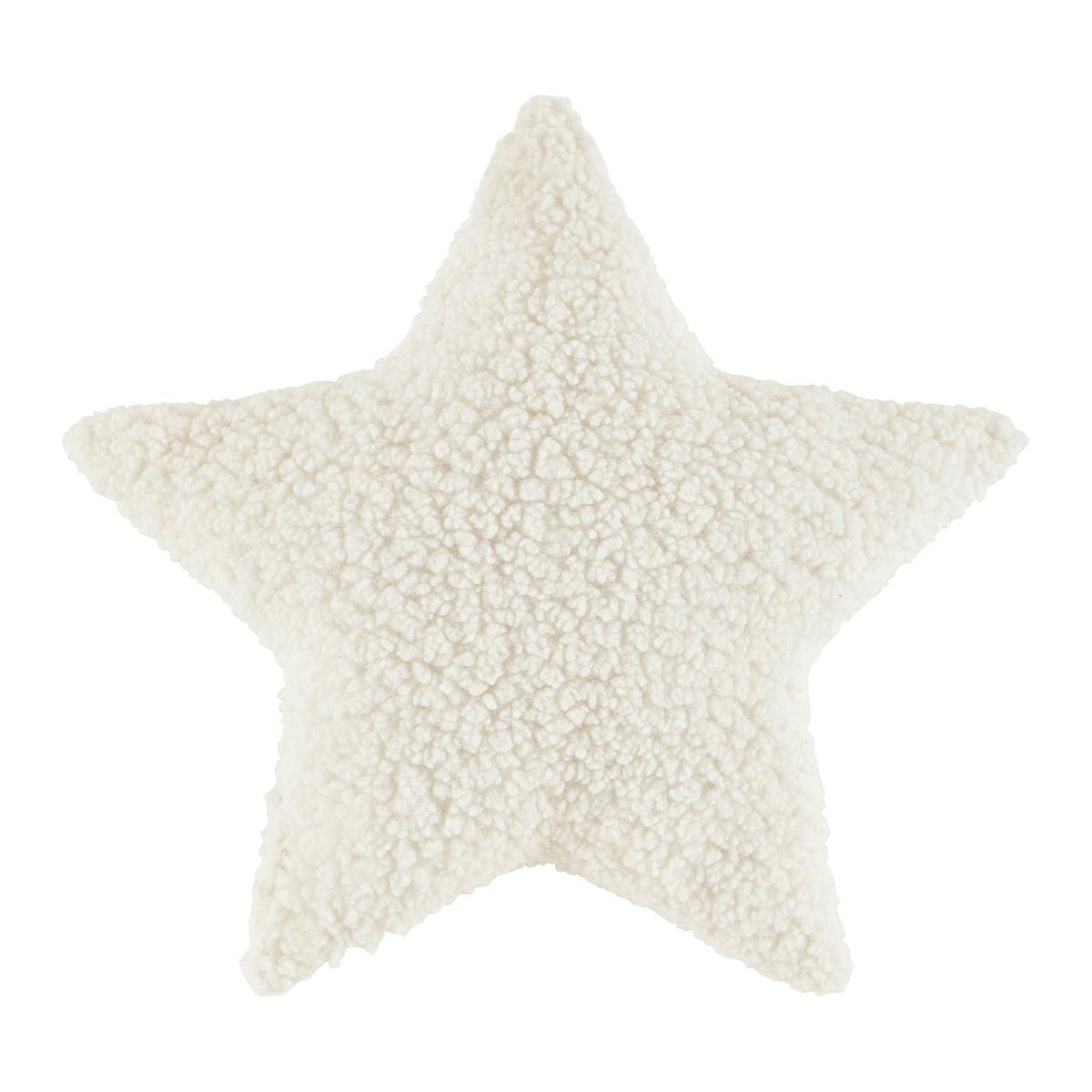 Dekorační polštář Star, 43/40/8cm, bílá - přírodní barvy, Konvenční, textil (43/40/8cm) - Modern Living