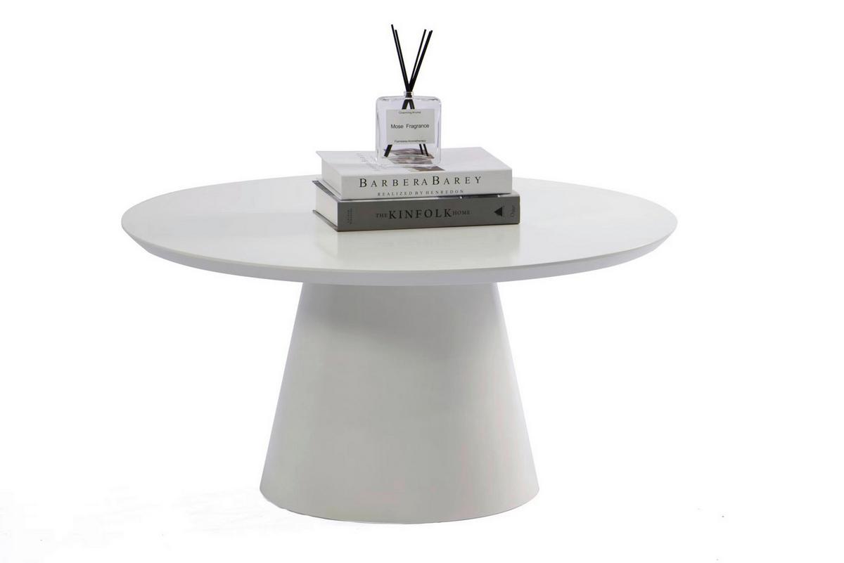 Konferenčný stolík CIRCUS biela matná 80 - biela, Modern, kompozitné drevo (80/40cm) - Mömax