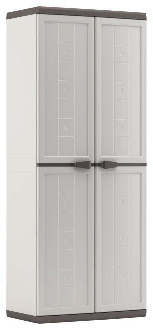 Skříň Na Nářadí Jolly Vysoká - světle šedá/antracitová, Basics, plast (68/166/39cm)