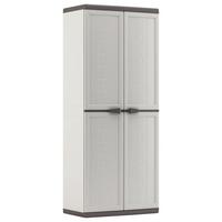 Skrinka na náradie JOLLY vysoká - bílá/antracitová, Basics, plast (68/166/39cm)