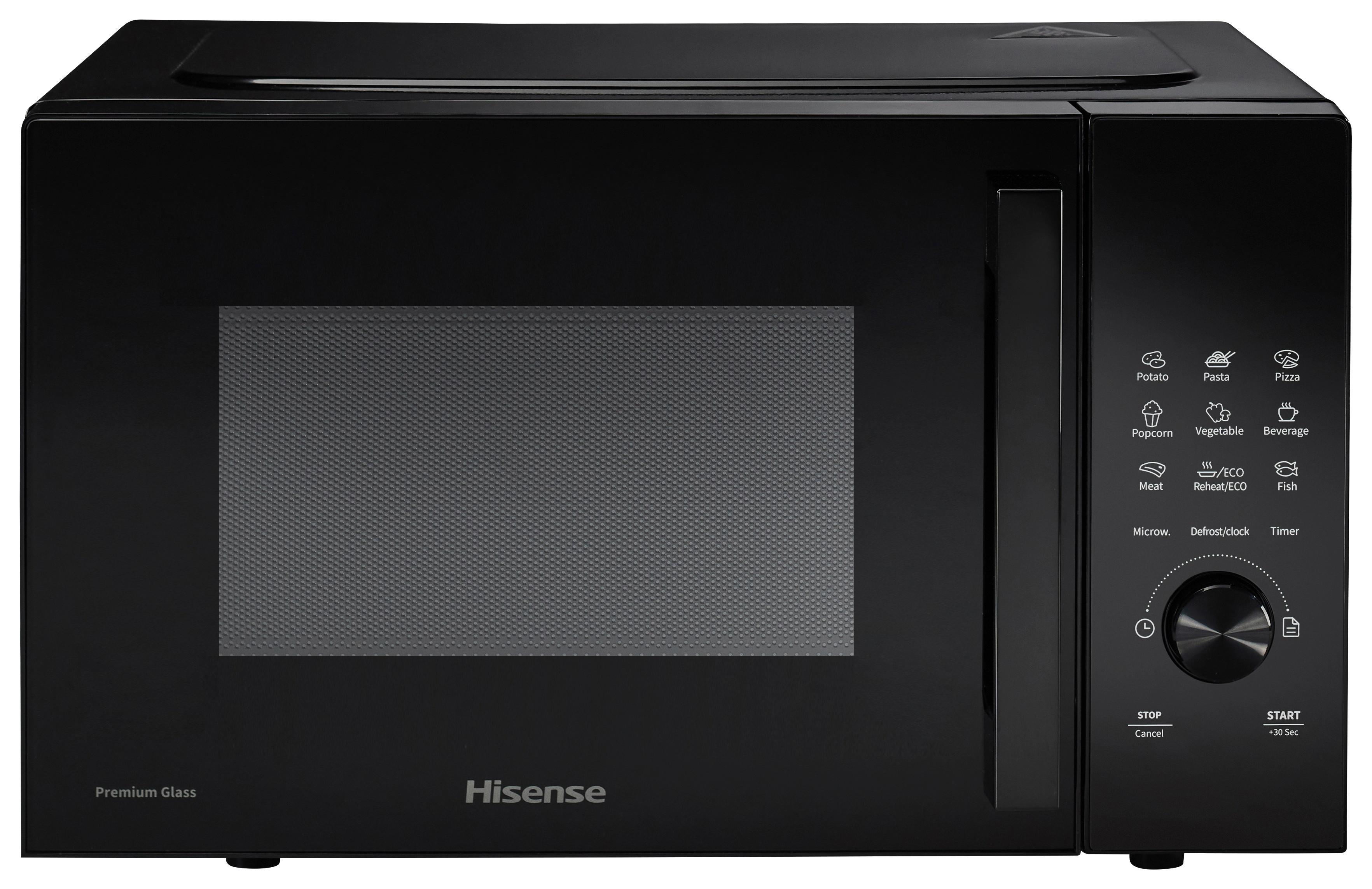 Mikrowelle H23mobsd1h - Schwarz, MODERN, Glas/Kunststoff (48/29,5/33,7cm) - Hisense