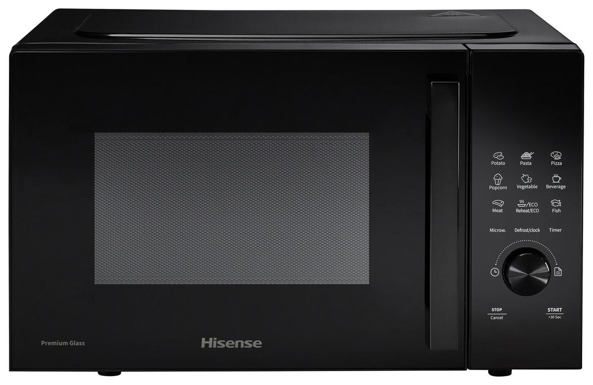 Mikrowelle H23mobsd1h - Schwarz, MODERN, Glas/Kunststoff (48/29,5/33,7cm) - Hisense