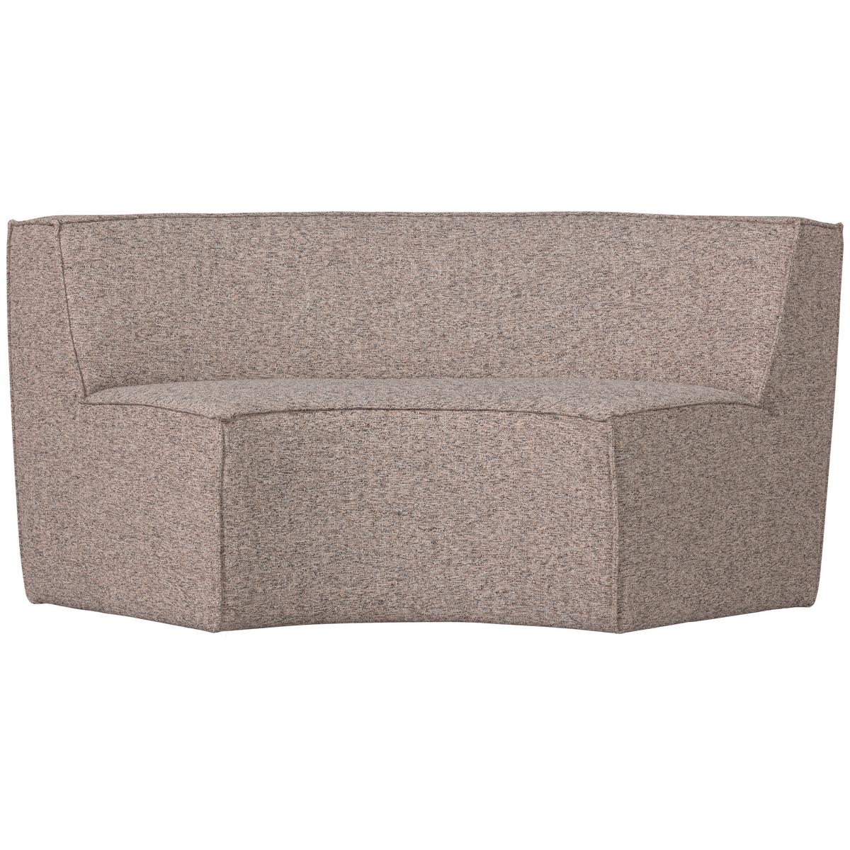 Eckbank Europa Sandfarben B: 186 cm - Sandfarben/Schwarz, Design, Textil (186/85/90cm) - Livetastic