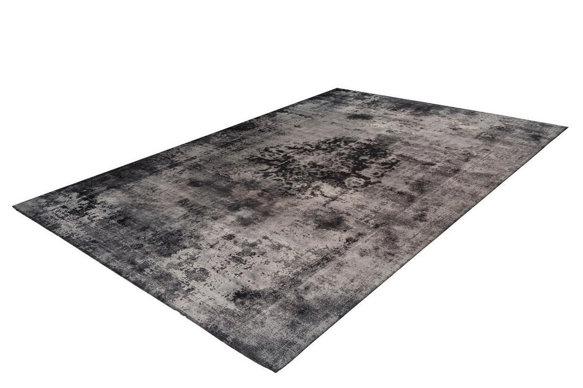 Flachwebteppich Vintage 8403 Grau, 200x290 cm - Grau, KONVENTIONELL, Textil (200/290cm)