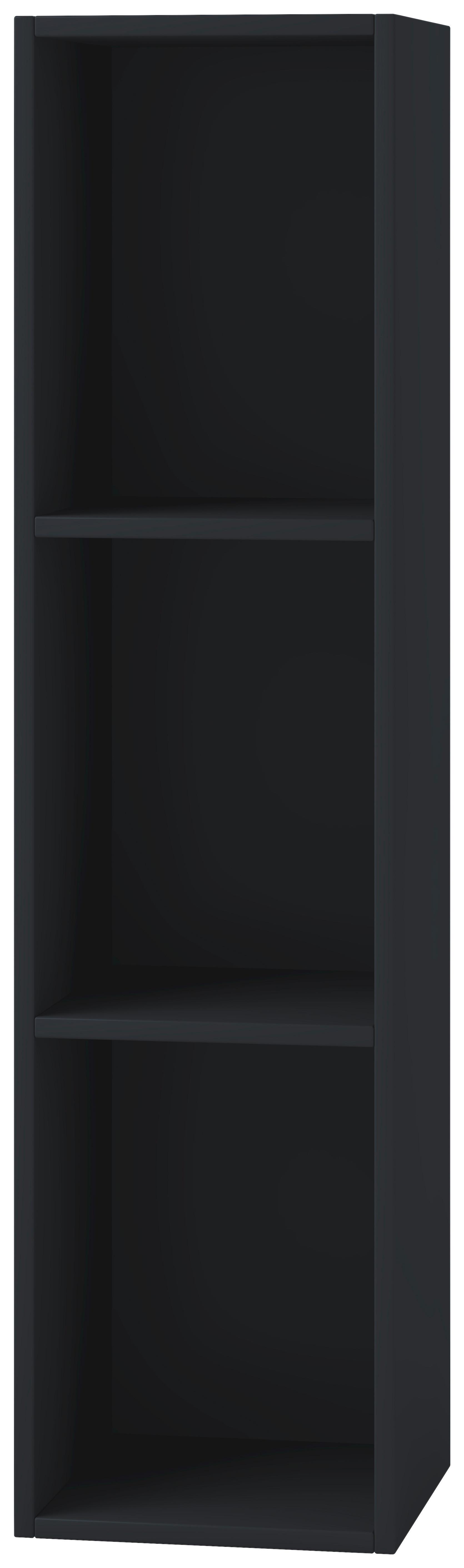Schallplattenregal Platto 34 cm Schwarz Dekor