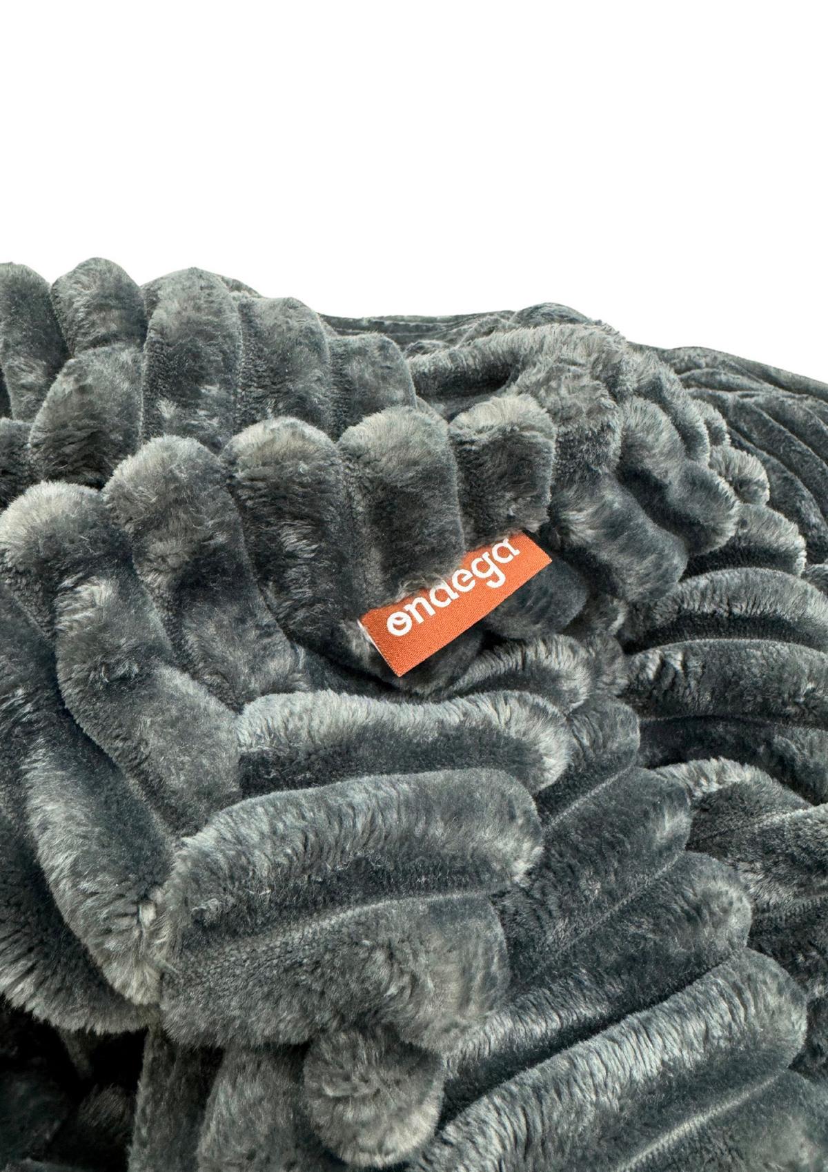 Sedací vak BUZZI, 280L, šedý manšestr TILIA - šedá, Basics, textil (120/85/85cm) - Ondega