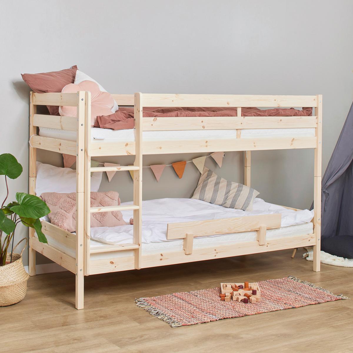 Etagenbett Eco Comfort Kiefer Natur, Lf: 90x190 Cm - Naturfarben/Kieferfarben, MODERN, Holz (90/190cm) - MID.YOU