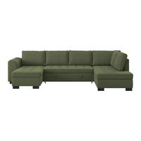 SEDACIA SÚPRAVA MALTE - čierna/sivá, Modern, textil/plast (155/305/178cm) - Based
