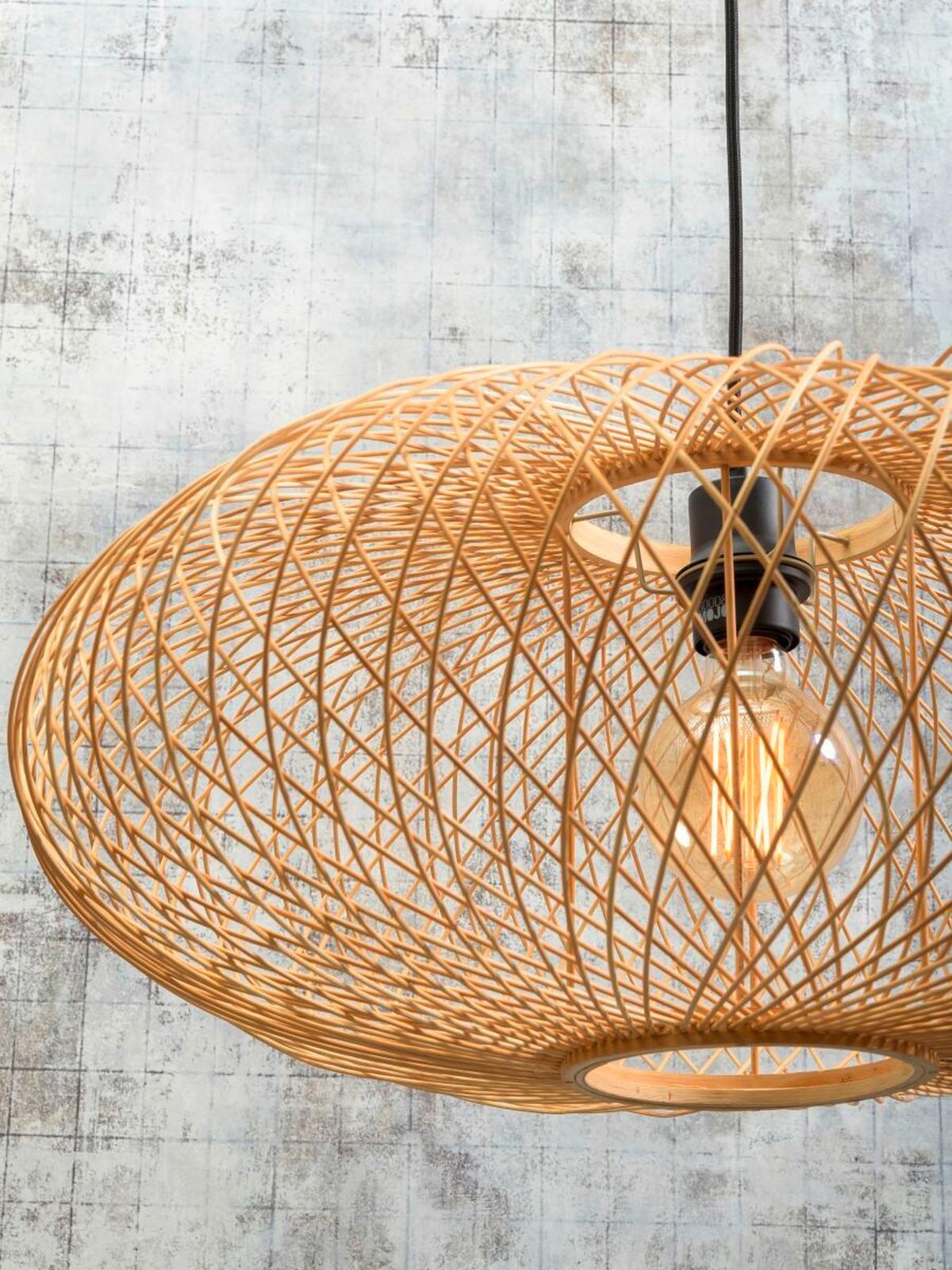 Stehleuchte Cango/F/Ad/W/6025/N - Naturfarben/Weiß, Trend (176/60/36cm) - Good & Mojo