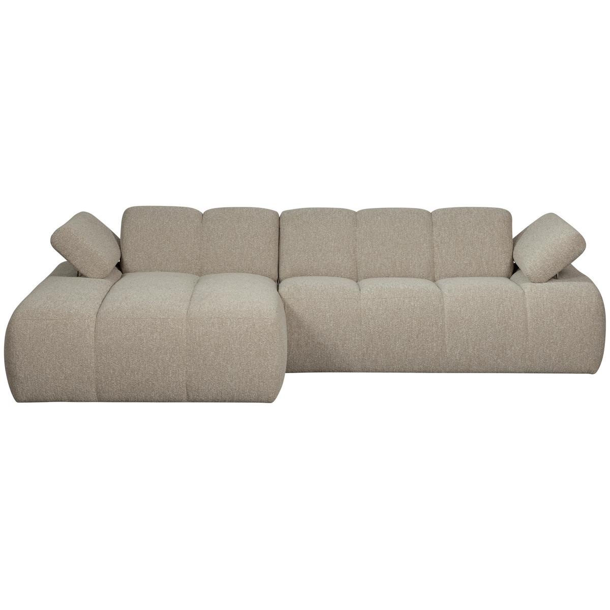 Ecksofa Mojo Beige S: 160x284 Cm - Beige/Schwarz, Design, Textil (160/284cm) - Livetastic