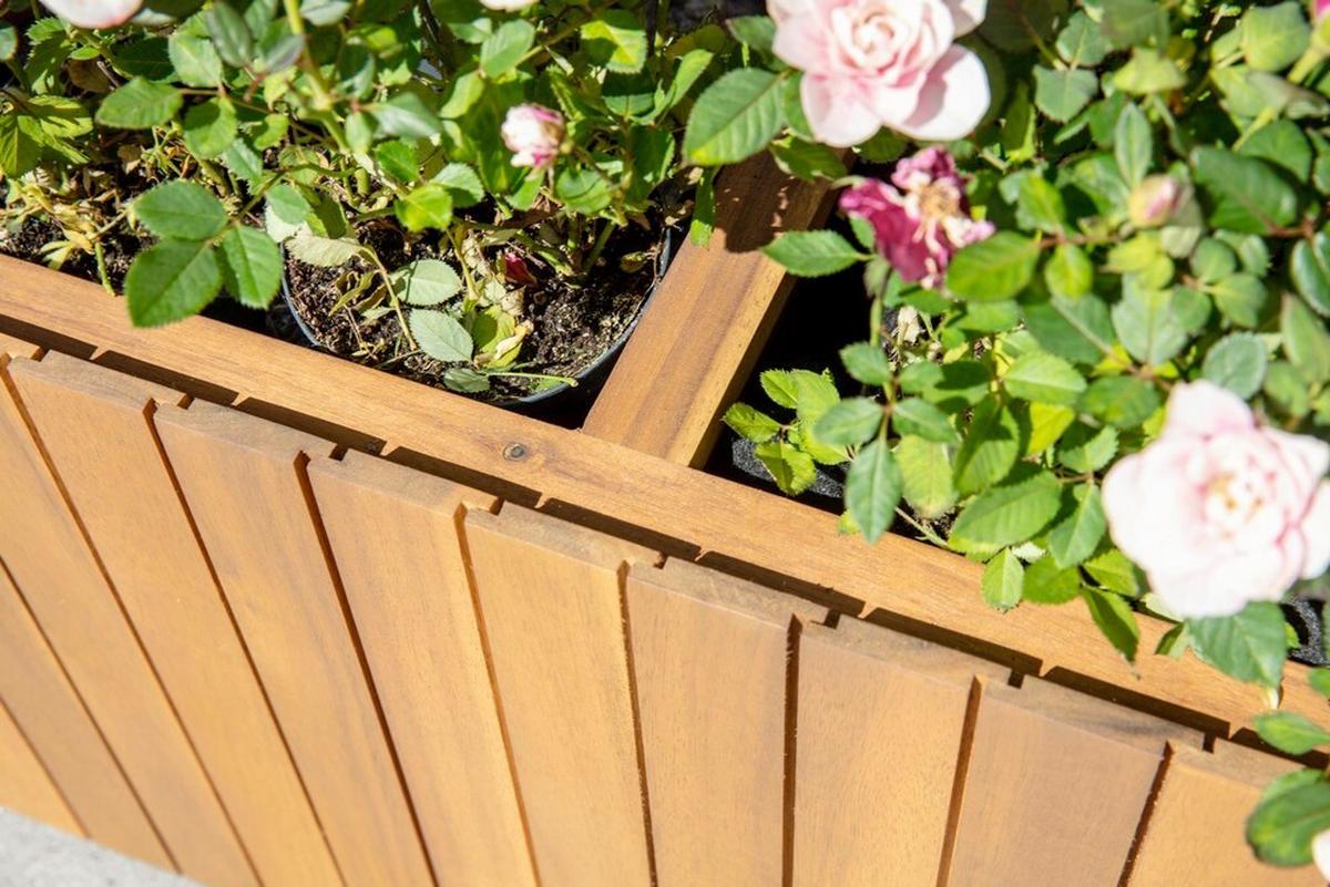 Blumenkasten H: 35 cm, Braun - Mokka, Basics, Holz (57/30/35cm) - Prestige Home