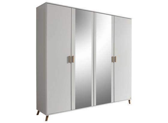 Skriňa Falun - biela, Moderný, kompozitné drevo (182/203/53cm) Skriňa Falun - biela, Moderný, kompozitné drevo (182/203/53cm)
