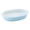 Auflaufform Keramik Classic L/B/H: ca. 33,5/19/5 cm - Blau, KONVENTIONELL, Keramik (33,5/19/5cm) - Creatable