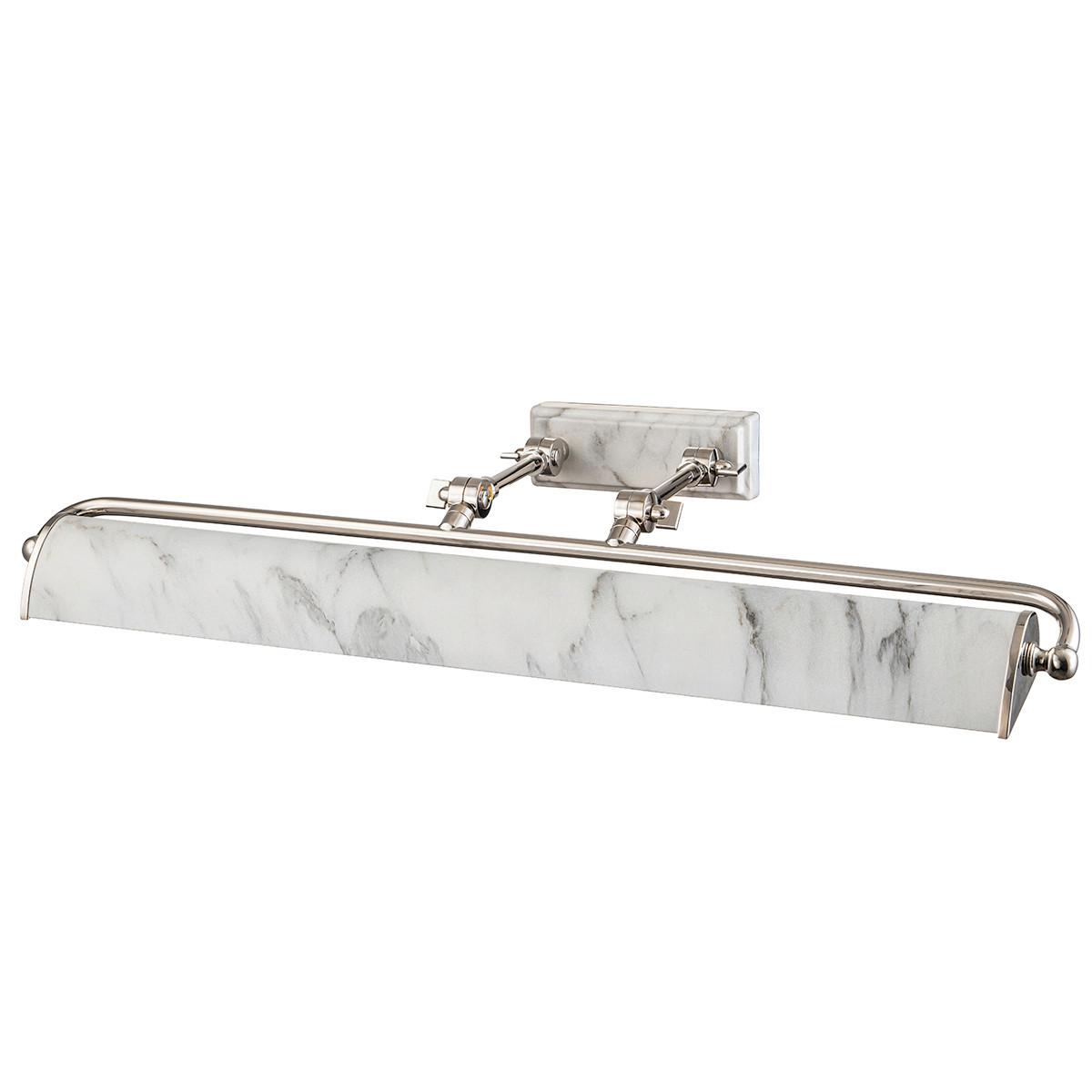 Képmegvilágító Lámpa Winchfield-Pll-Pn-Wm - nikkelszínű, Konventionell, fém (12.7/70.3/31.8cm) - Elstead Lighting