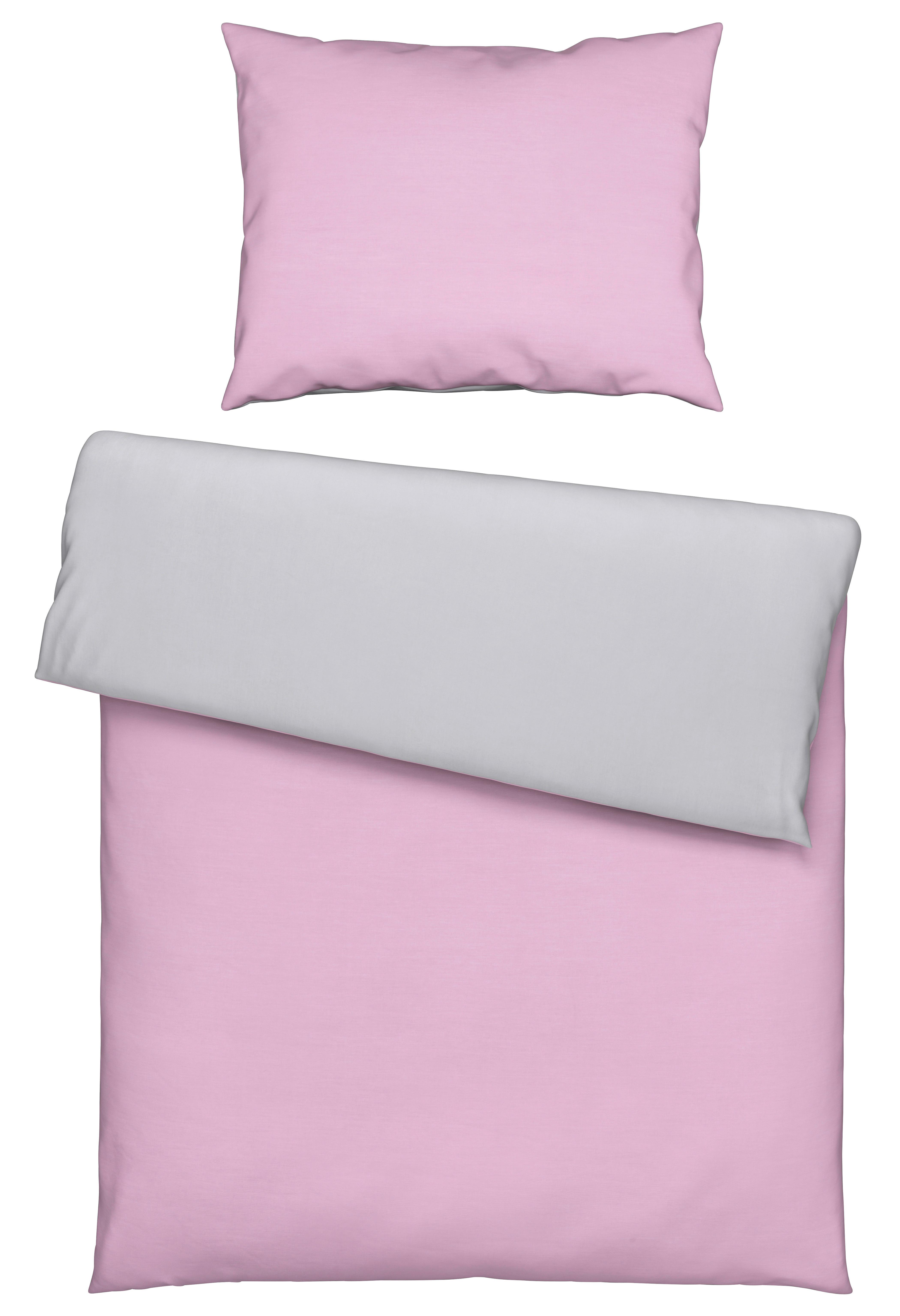 Povlečení Annika, 140/200cm,šeříková - barvy stříbra/šeříková, textil (140/200cm) - Modern Living