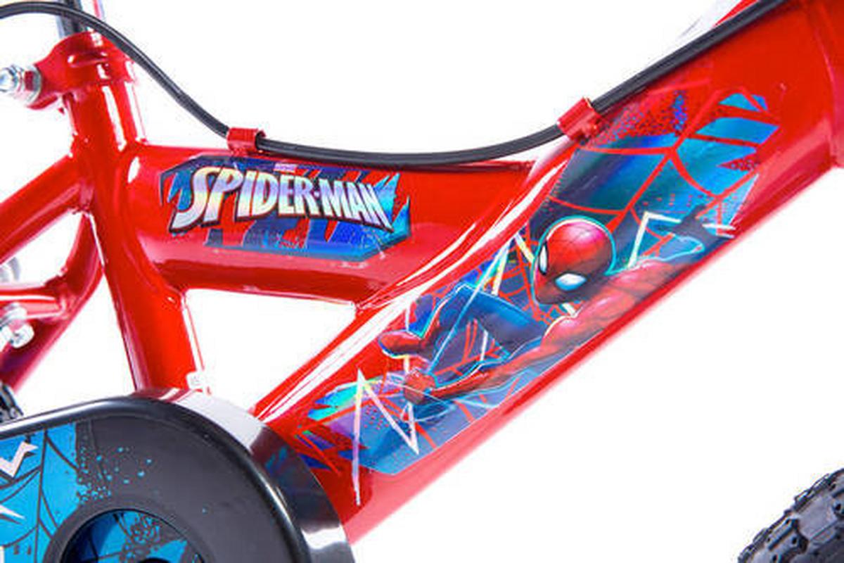 Kinderfahrrad Mit Stützrädern Huffy Spider-Man 12 - Blau, Basics, Metall (54/84,5/73,5cm)