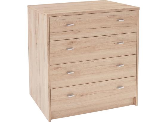 Komoda 4-you Yuk06 - barvy dubu, Moderní, dřevěný materiál (74/85,4/44,3cm) Komoda 4-you Yuk06 - barvy dubu, Moderní, dřevěný materiál (74/85,4/44,3cm)