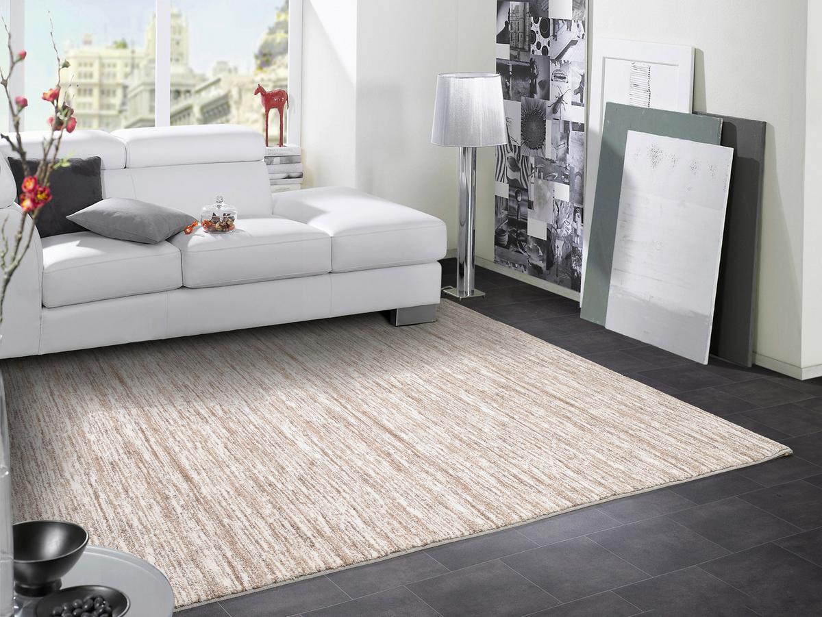 Webteppich Braun Sofi Lori 65x130 cm - Creme/Braun, Design, Textil (65/130cm) - Novel