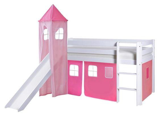 Spielbett Kasper 90x200 cm Rosa/Weiß - Hellrosa/Rosa, Natur, Holz (90/200cm) - MID.YOU Spielbett Kasper 90x200 cm Rosa/Weiß - Hellrosa/Rosa, Natur, Holz (90/200cm) - MID.YOU