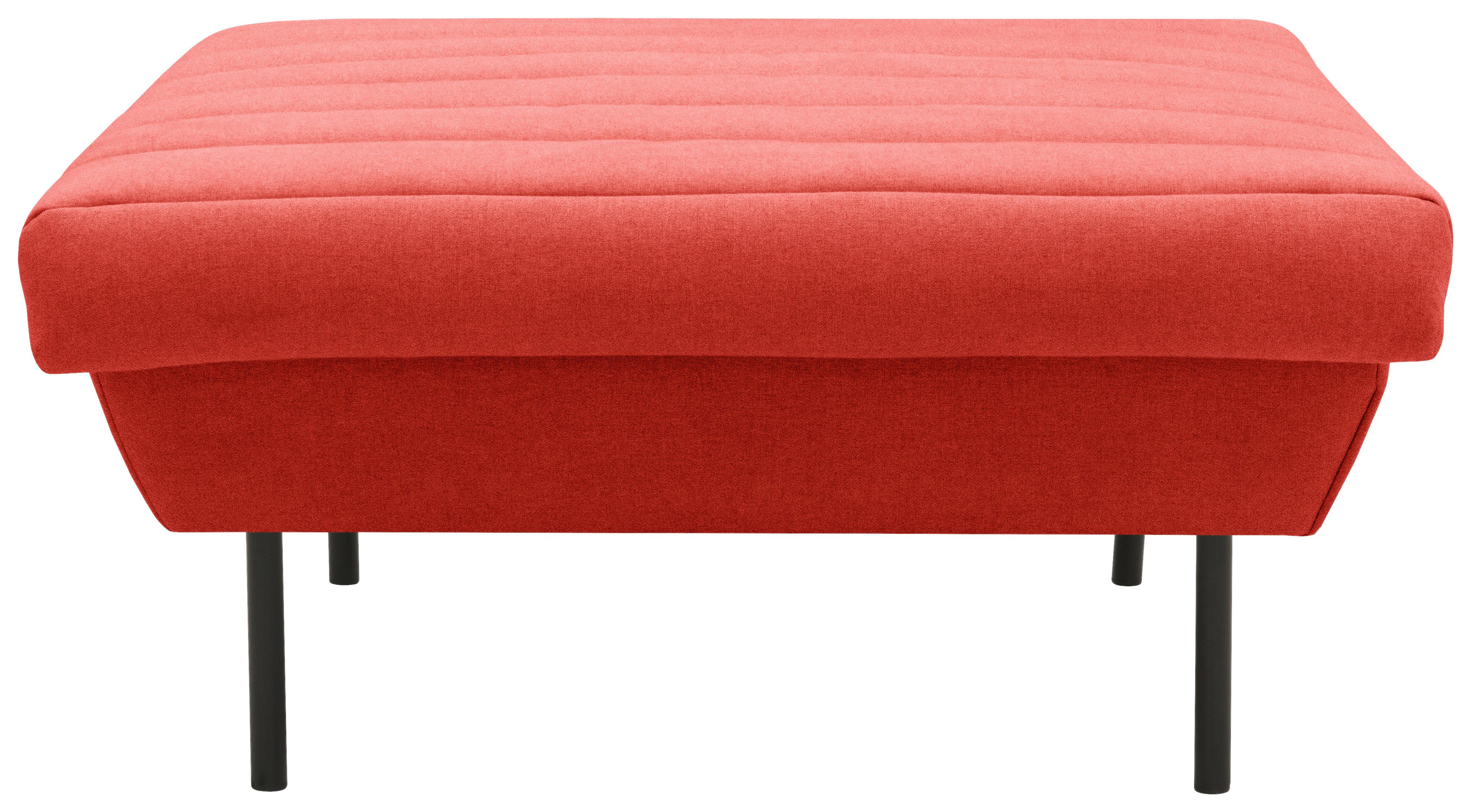 Hocker Looks Ix - Schwarz/Orange, Design, Textil (90/45/105cm) - LOOKS by W.Joop