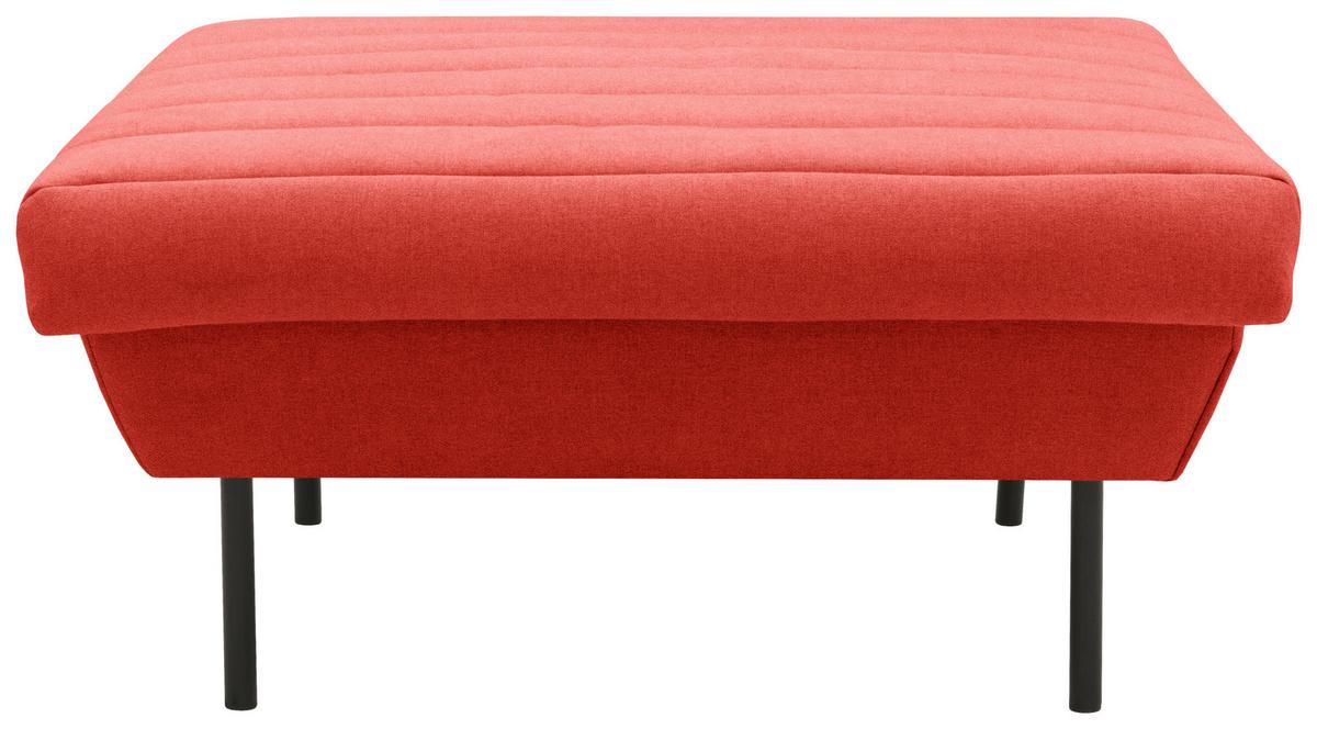 Hocker Looks Ix - Schwarz/Orange, Design, Textil (90/45/105cm) - LOOKS by W.Joop