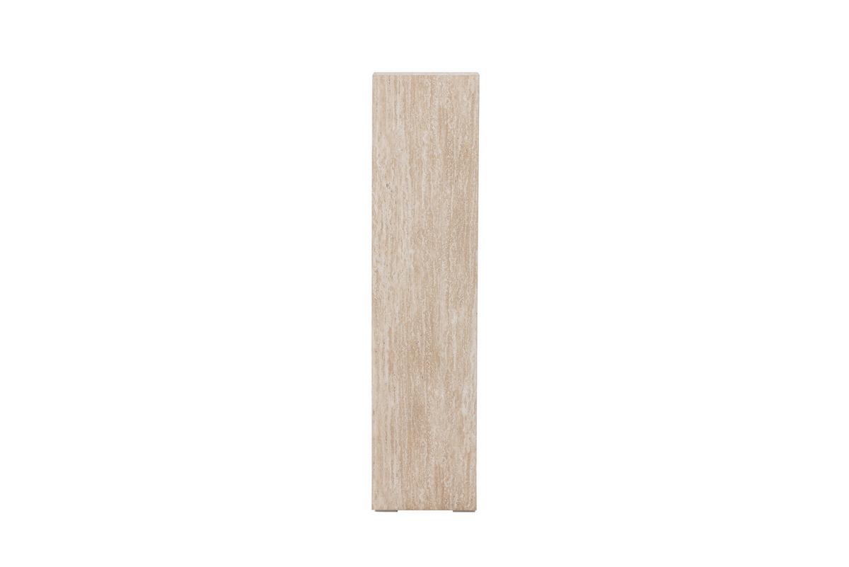 Beistelltisch Ramsvik Beige L: 23cm - Beige, MODERN, Holz (23/23/95cm) - Livetastic